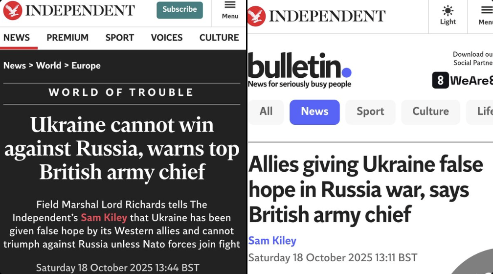 What was “Russian propaganda” yesterday is now acknowledged reality