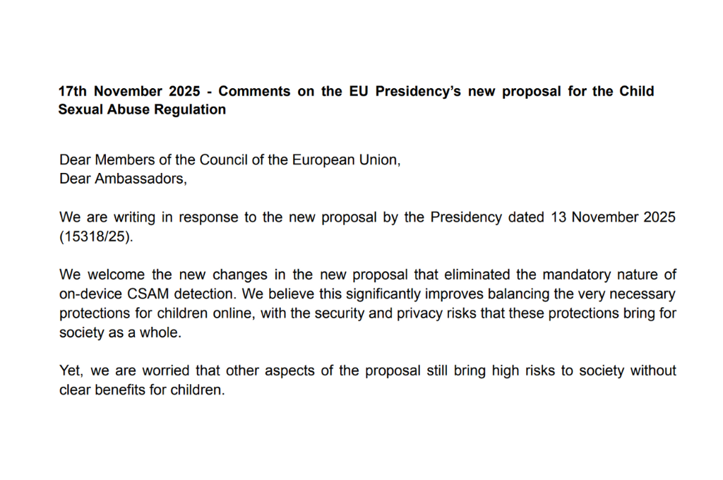 Chat control is back on the agenda