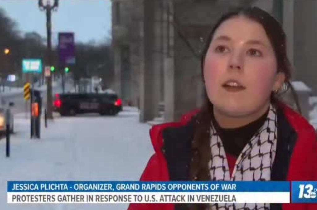 Arrested immediately after speaking