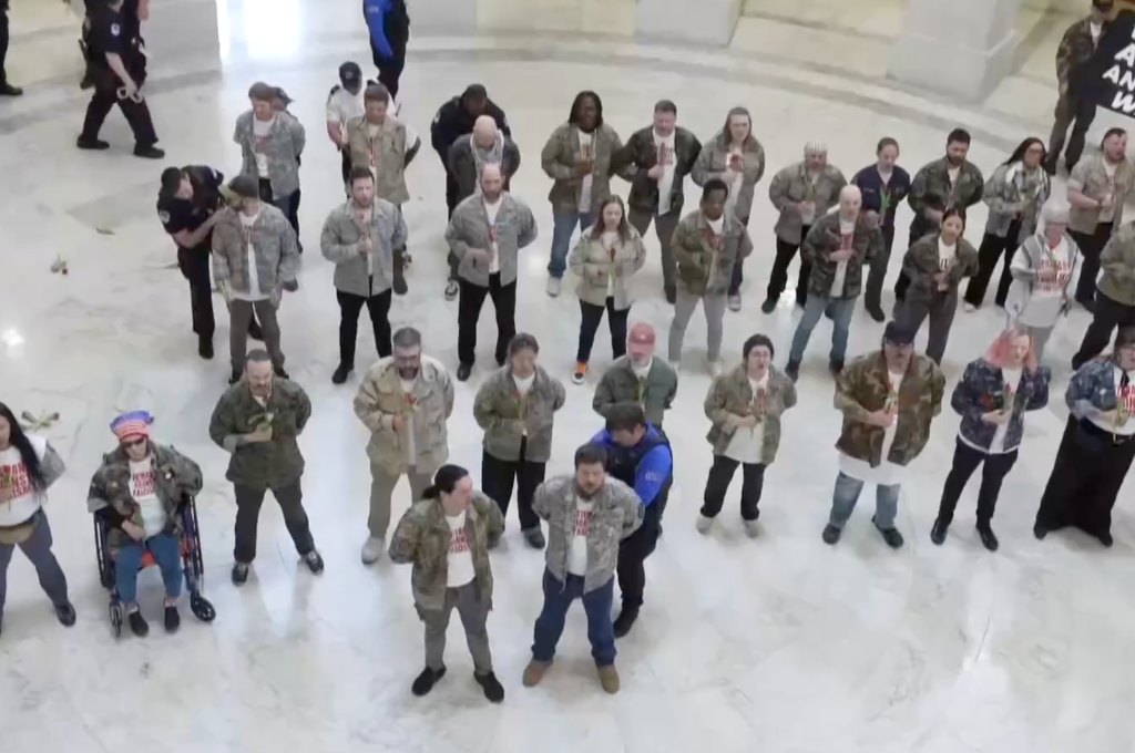 ‘Veterans Against Genocide’ arrested for protesting