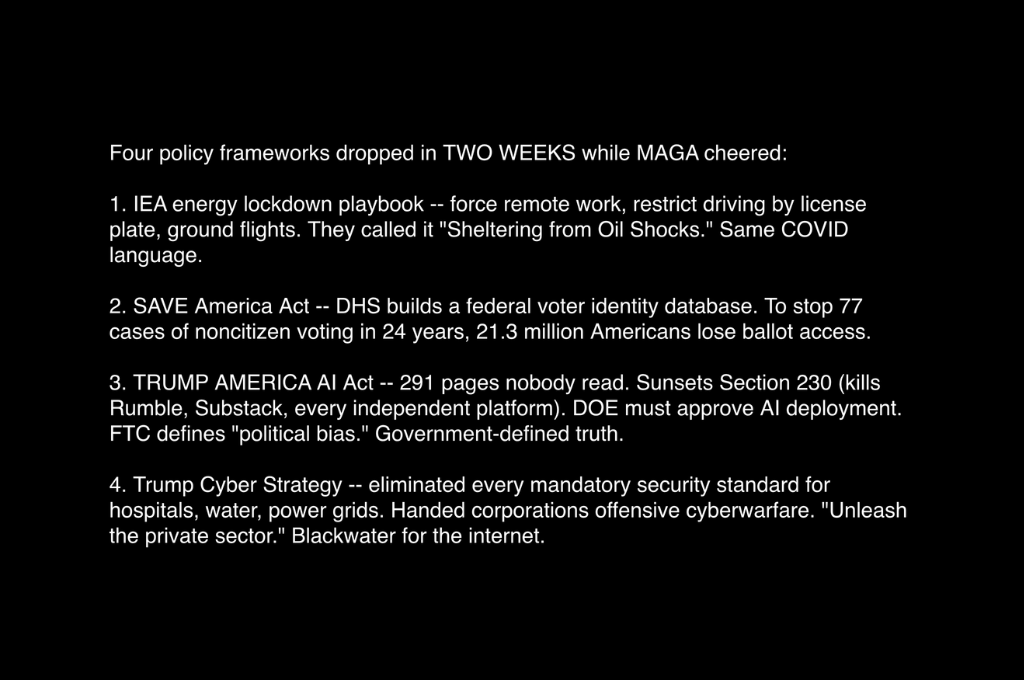 These Four Policy Frameworks Would Establish Total Digital Control