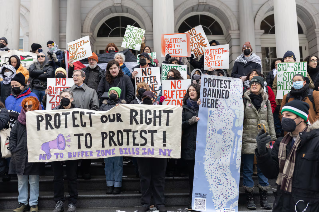 New Yorkers Could Soon Face Jail Time for Peacefully Protesting on Public Sidewalks