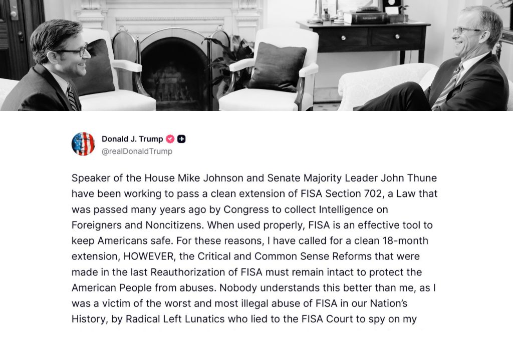 Trump Openly Calls for ‘Clean’ Extension of Spying Power Opposed by Privacy Advocates