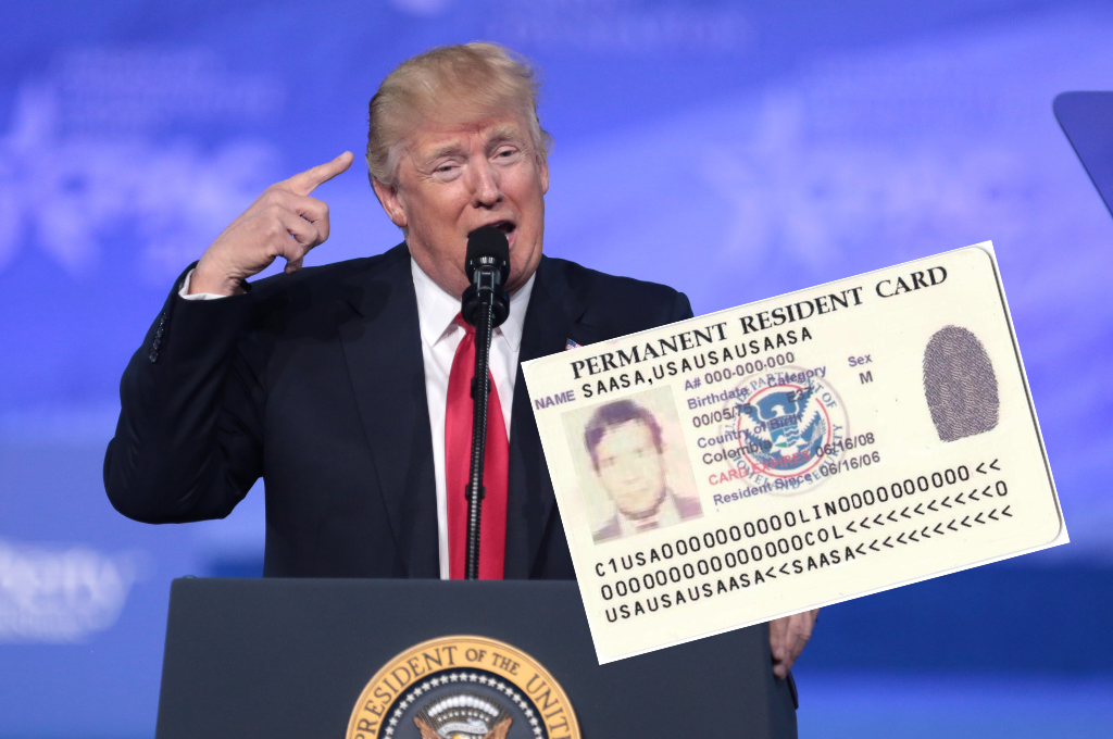 Trump changes green card rules