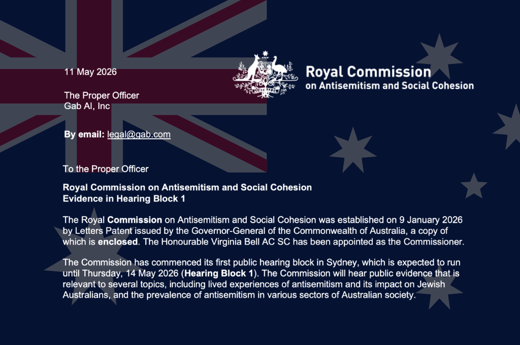 Gab AI attacked by Australia