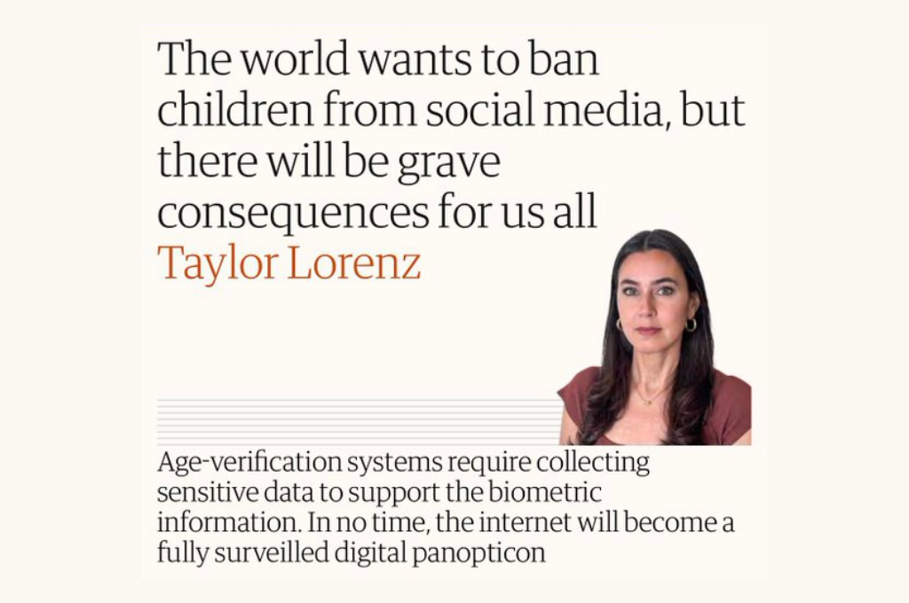 Taylor Lorenz raises the alarm on privacy