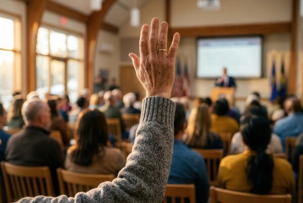 Person participating in civic process