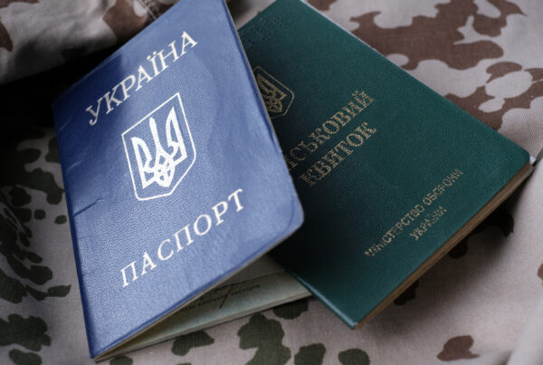 Ukrainian passport and military ID
